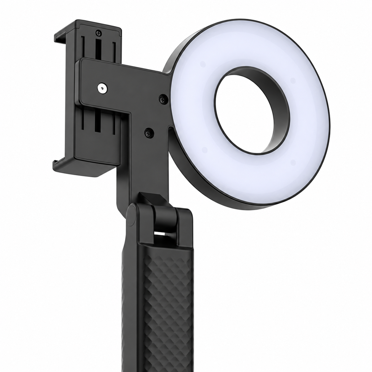 Anneau lumineux MDP pour photographie dentaire avec smartphone — à clipser, 4 niveaux de luminosité, 1500 mAh, 165 g