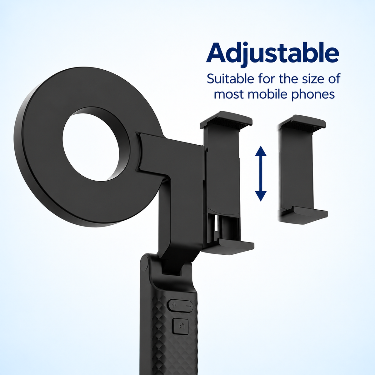 Anneau lumineux MDP pour photographie dentaire avec smartphone — à clipser, 4 niveaux de luminosité, 1500 mAh, 165 g