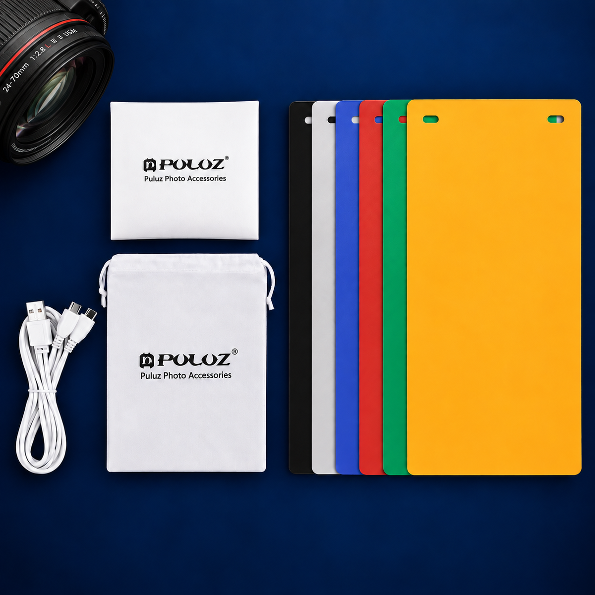 Mini boîte à lumière de 22 cm pour la photographie de modèles dentaires — tente softbox portable avec LED