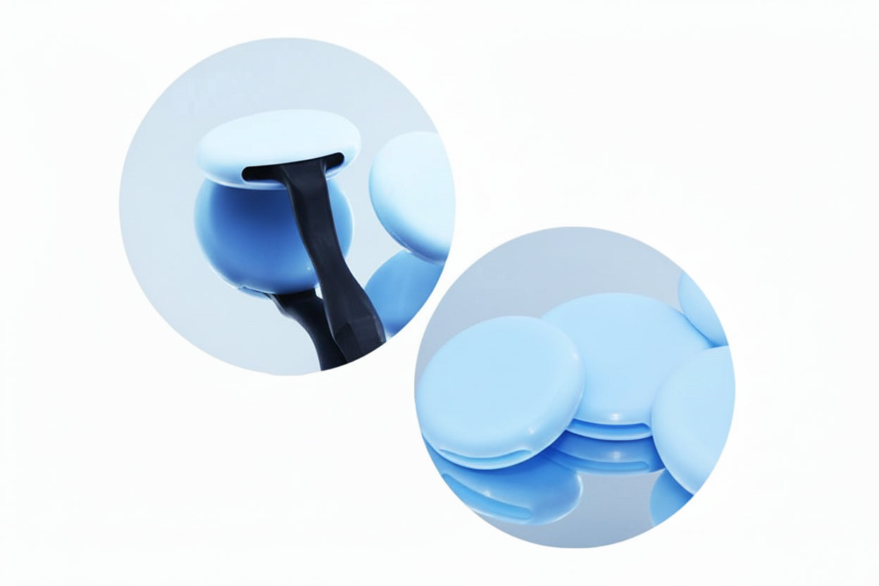 Protective Silicone Covers for Dental Mirror Heads, 12 pcs – Blue