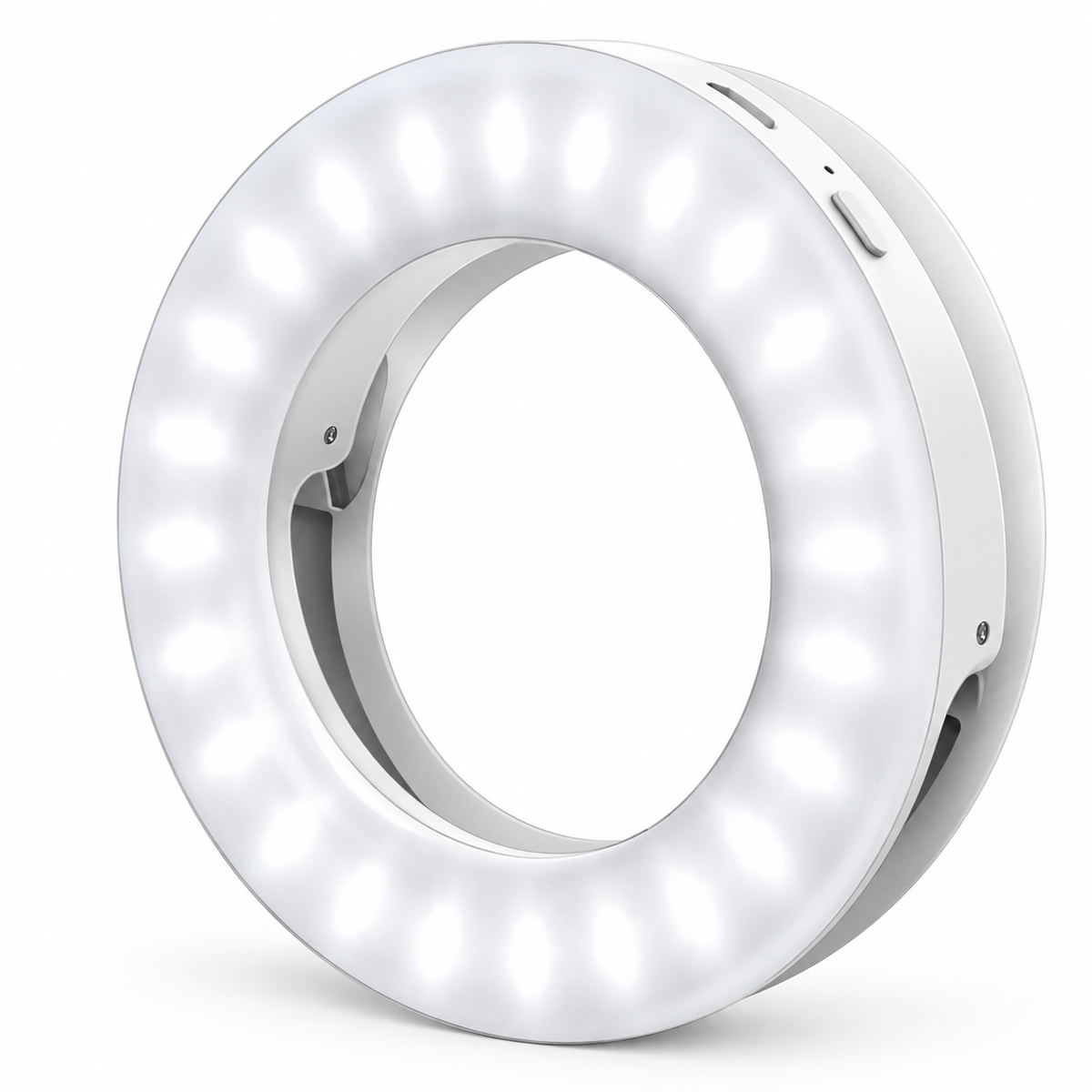 Mini Ring Light for Dental and Portrait Photography — Compact Clip-On Smartphone Light