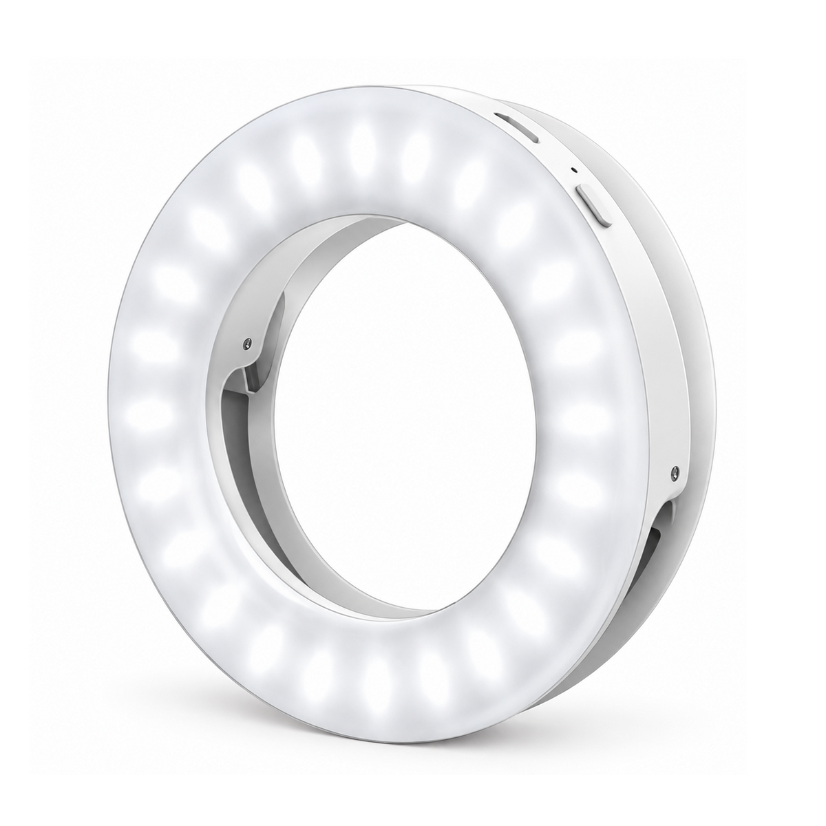 Mini Ring Light for Dental and Portrait Photography — Compact Clip-On Smartphone Light