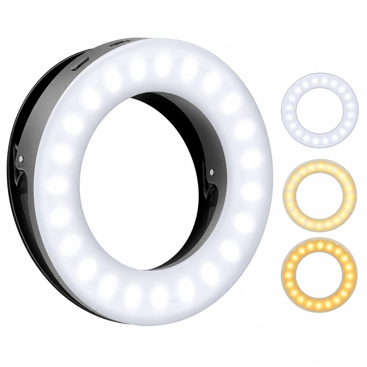 Mini lampe annulaire pour photographie dentaire et portrait