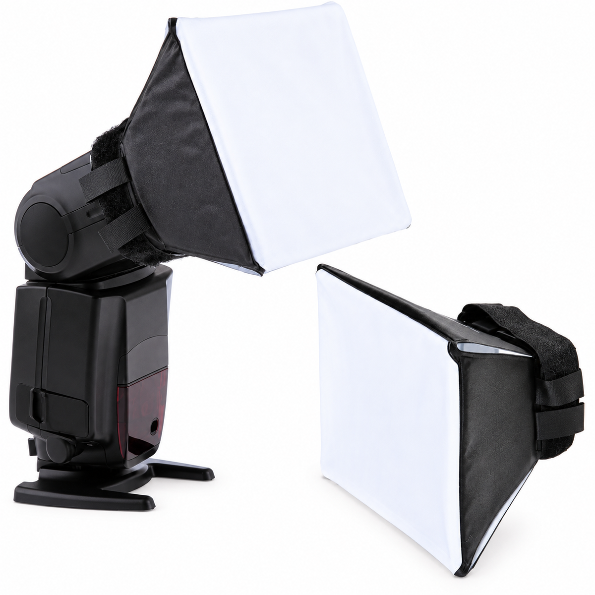 Diffuseur flash softbox pour la photographie dentaire — adoucit la lumière du flash cobra pour les prises de vue intraorales