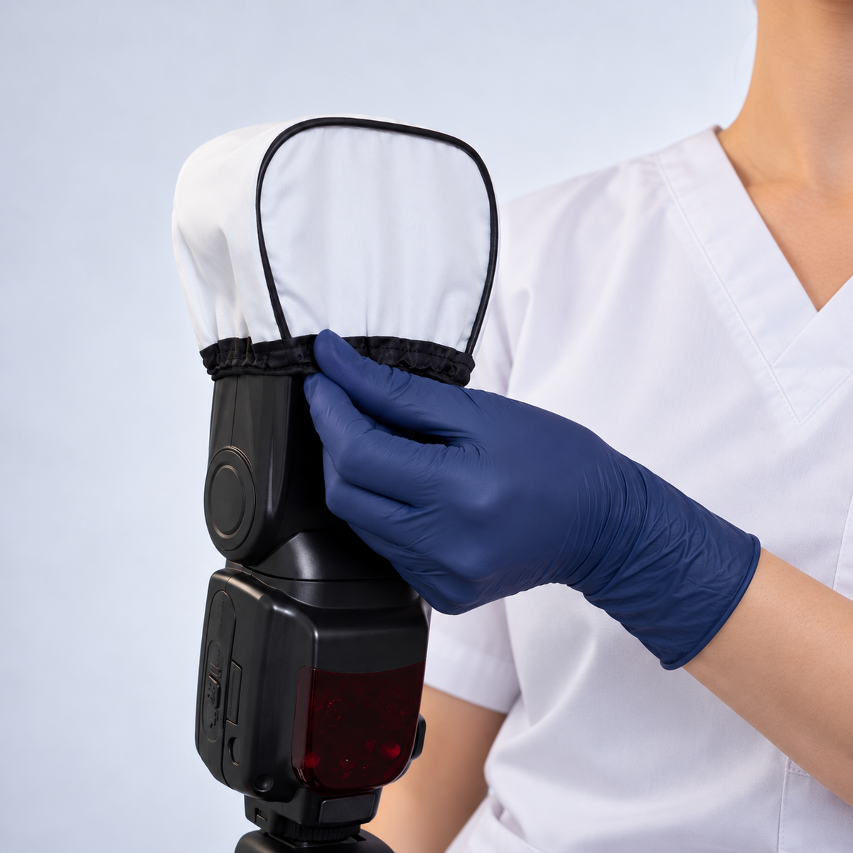 Softbox universelle pour la photographie dentaire — diffuseur pour flash cobra